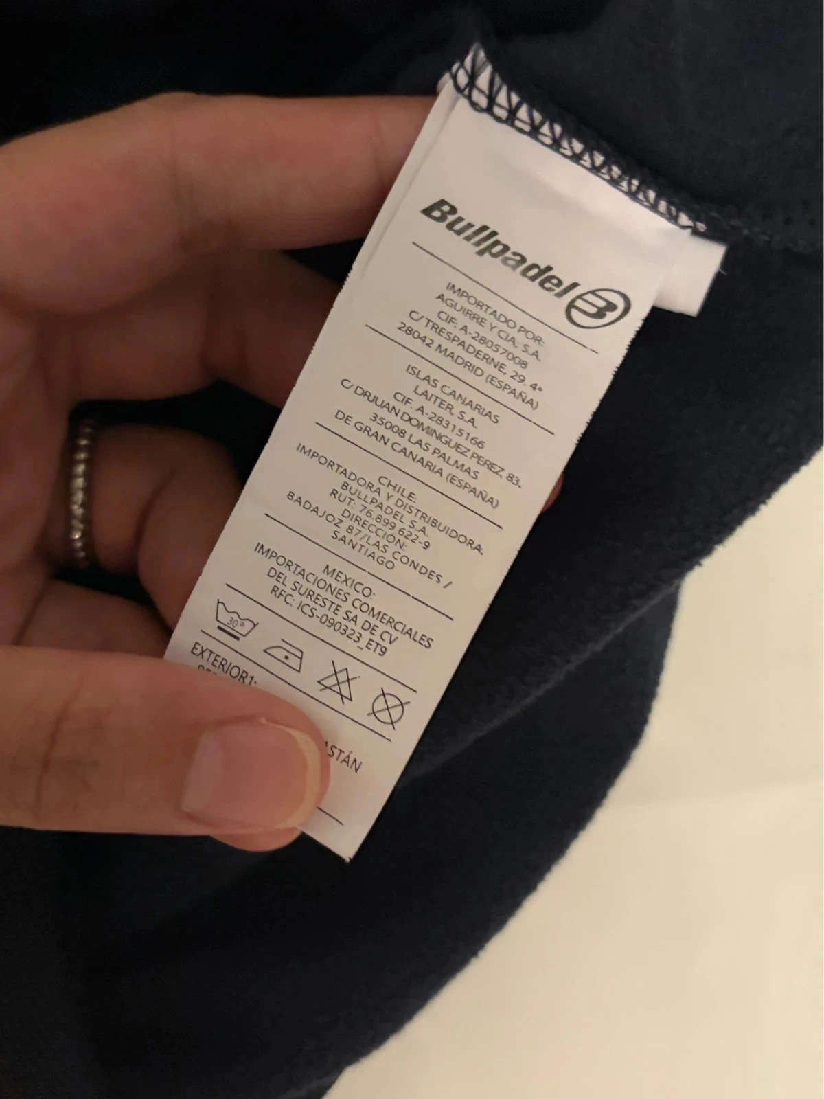 Sudadera con capucha Bullpadel para deporte y pádel - Talla S - Azul marino - Logotipo en el pecho – photo 6